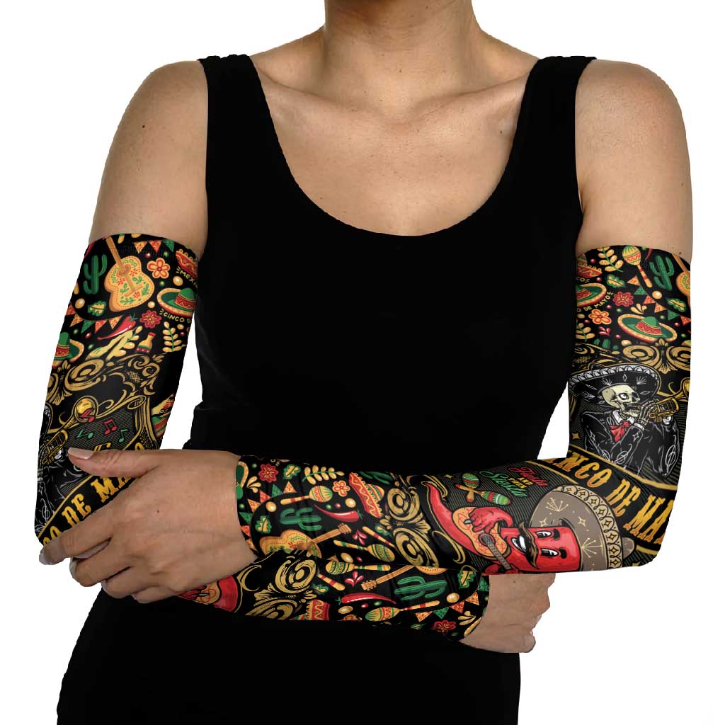 Mexico Cinco de Mayo Arm Sleeves Fiesta and then Siesta