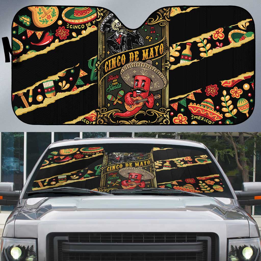 Mexico Cinco de Mayo Auto Sun Shade Fiesta and then Siesta