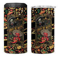 Mexico Cinco de Mayo 4 in 1 Can Cooler Tumbler Fiesta and then Siesta