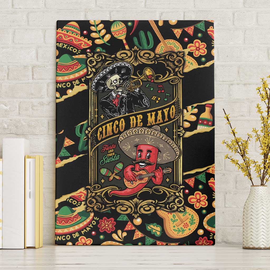Mexico Cinco de Mayo Canvas Wall Art Fiesta and then Siesta