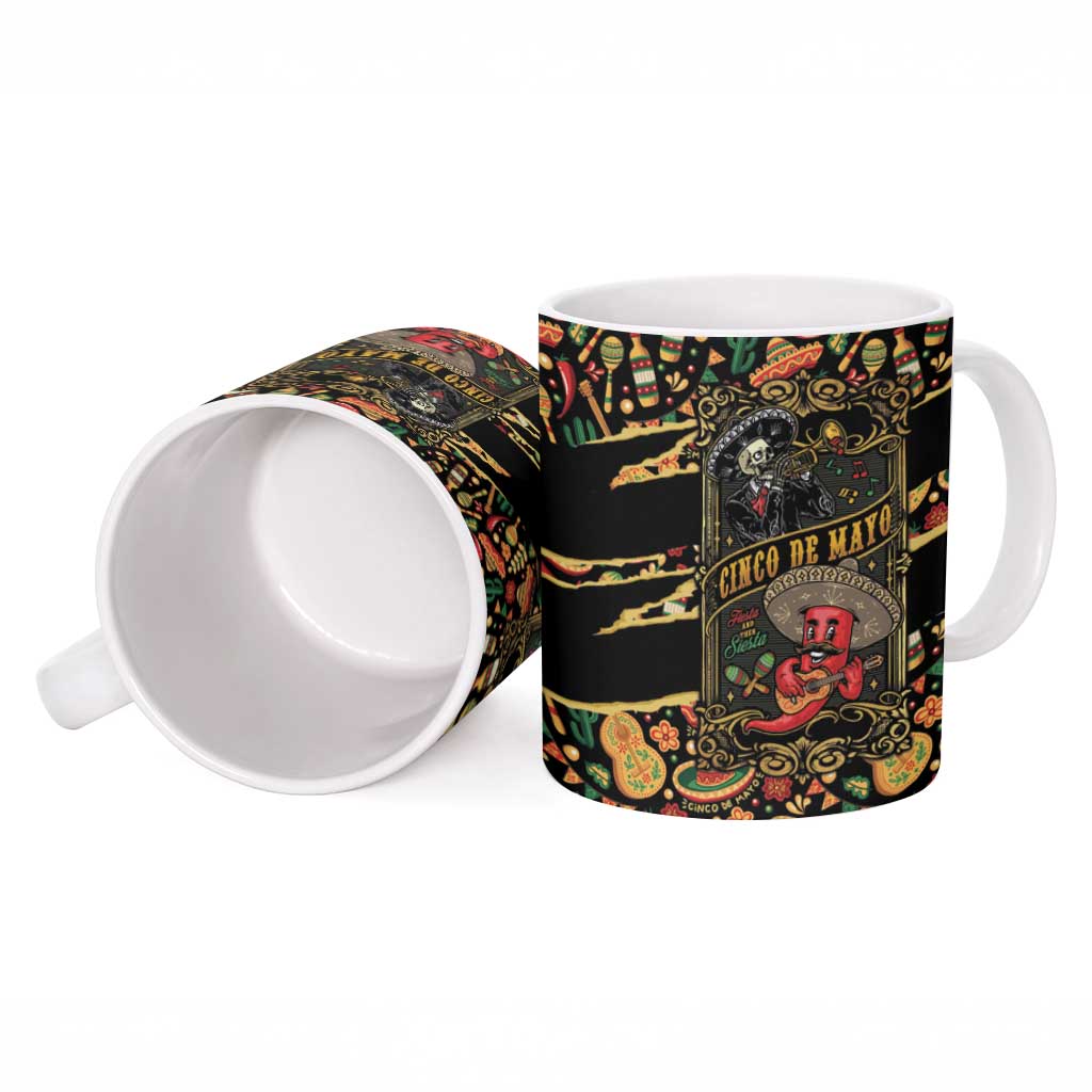 Mexico Cinco de Mayo Ceramic Mug Fiesta and then Siesta