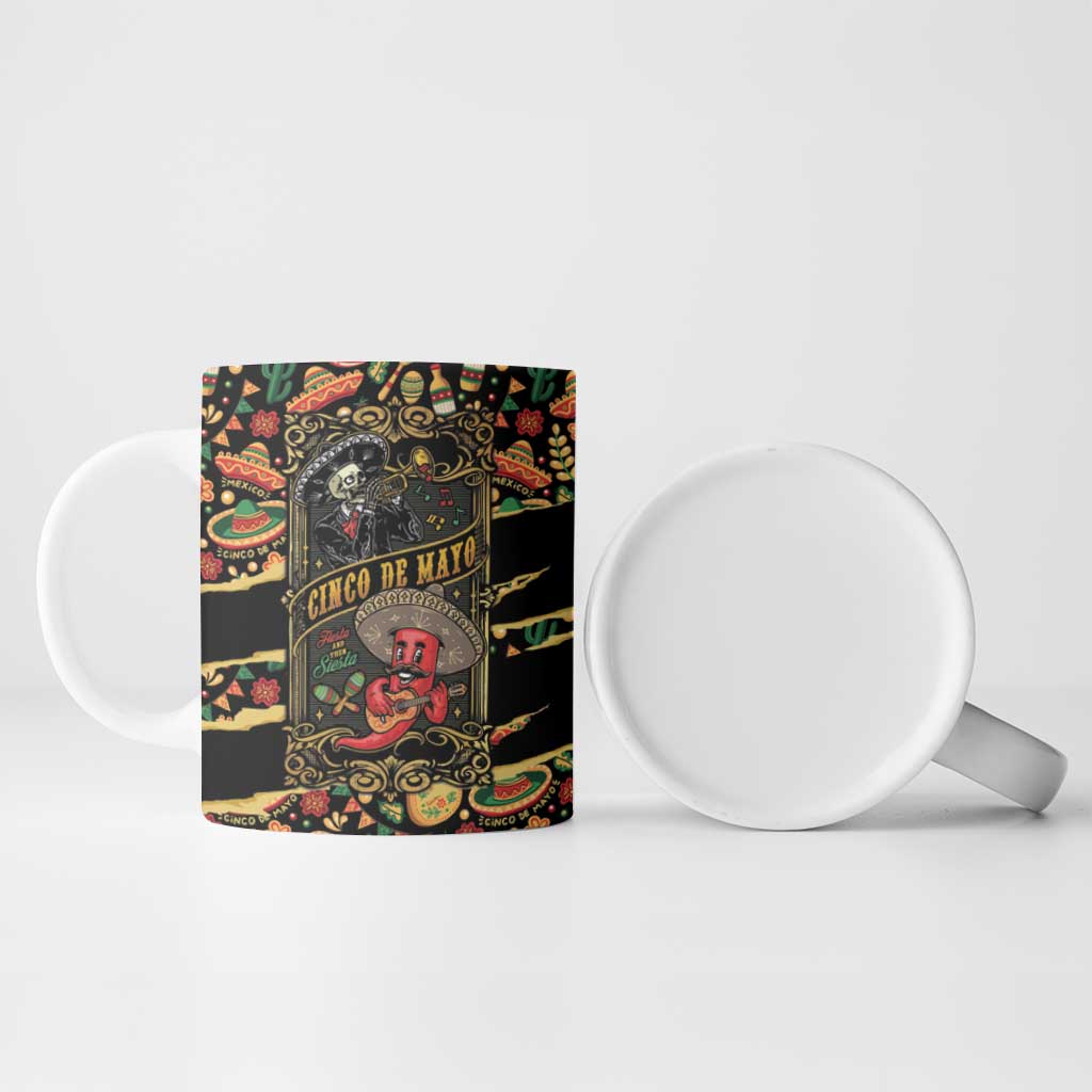 Mexico Cinco de Mayo Ceramic Mug Fiesta and then Siesta