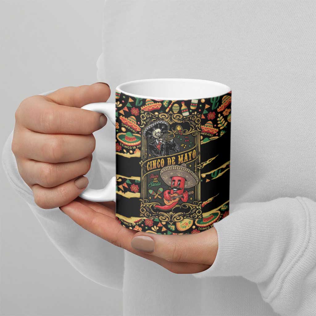 Mexico Cinco de Mayo Ceramic Mug Fiesta and then Siesta