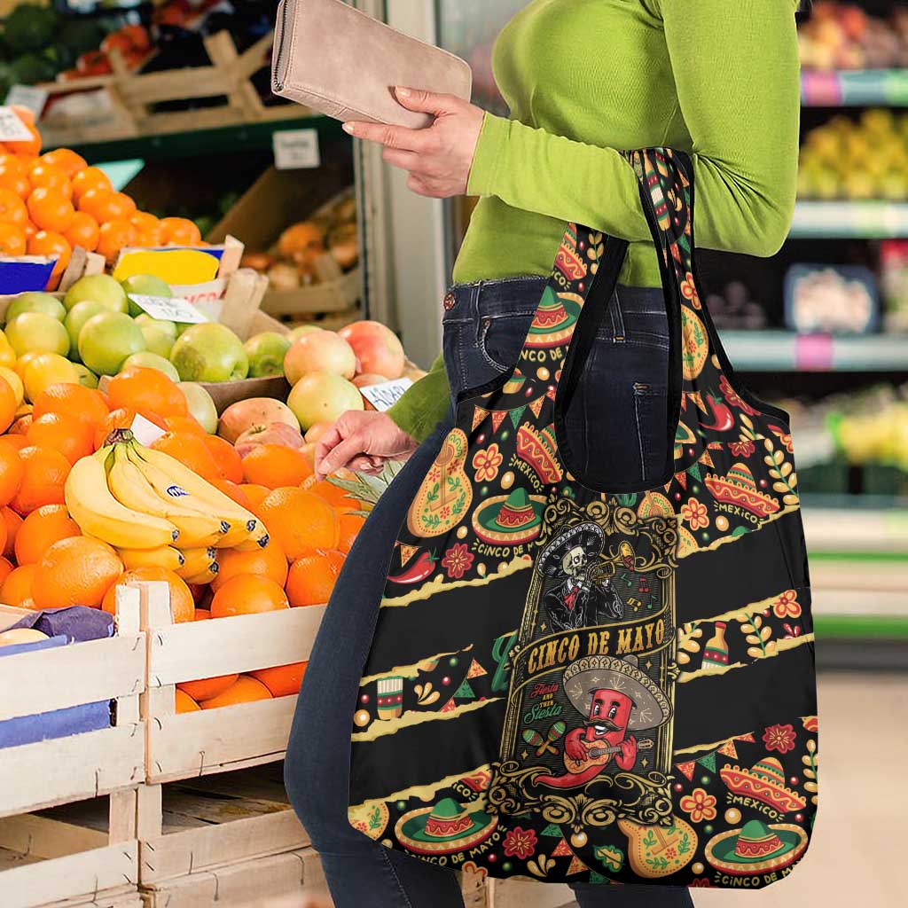 Mexico Cinco de Mayo Grocery Bag Fiesta and then Siesta