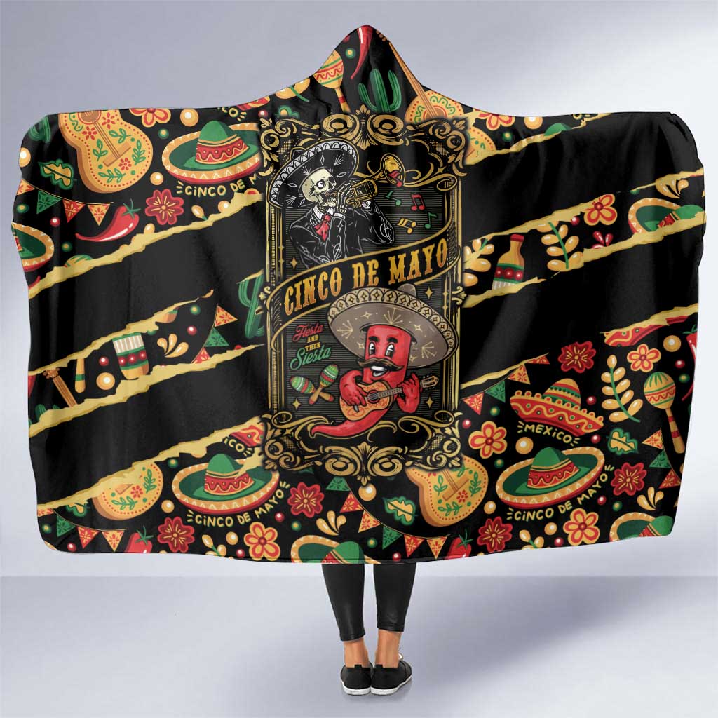 Mexico Cinco de Mayo Hooded Blanket Fiesta and then Siesta