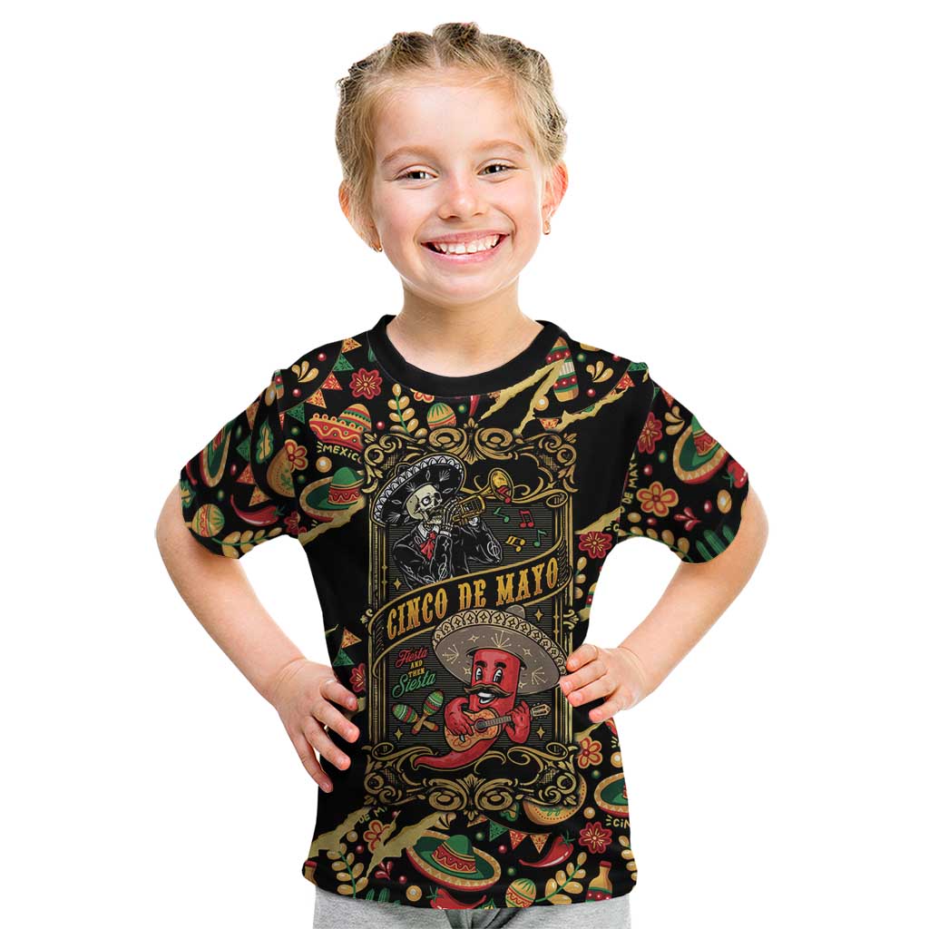 Mexico Cinco de Mayo Kid T Shirt Fiesta and then Siesta