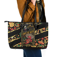 Mexico Cinco de Mayo Leather Tote Bag Fiesta and then Siesta