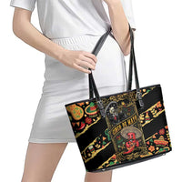 Mexico Cinco de Mayo Leather Tote Bag Fiesta and then Siesta