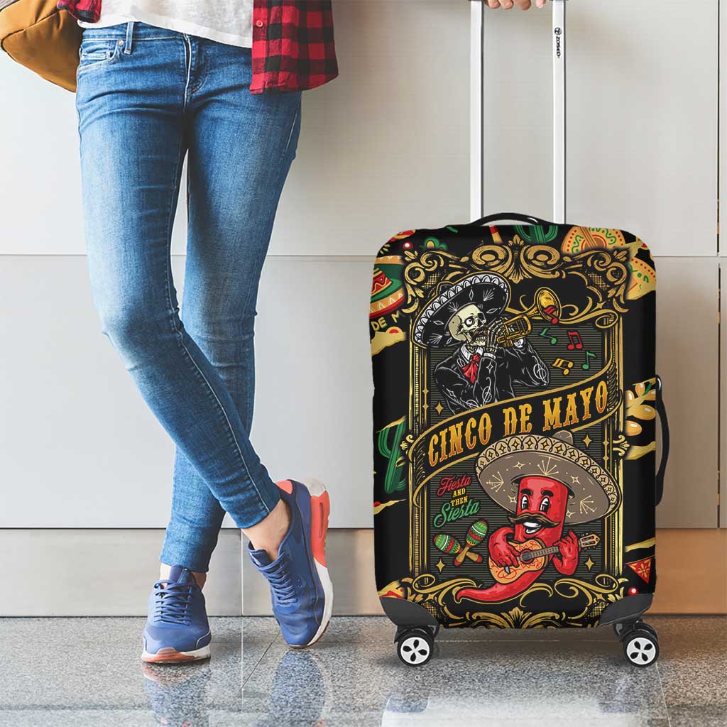 Mexico Cinco de Mayo Luggage Cover Fiesta and then Siesta