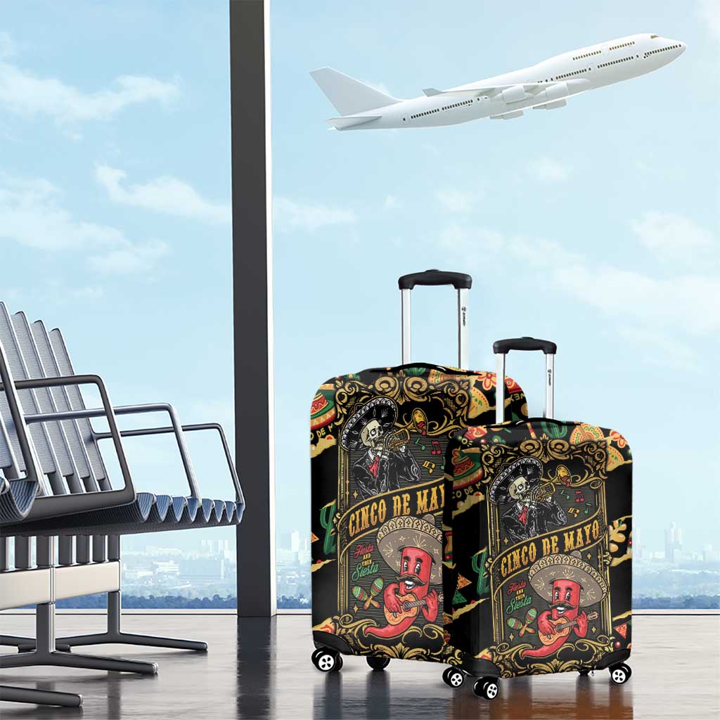 Mexico Cinco de Mayo Luggage Cover Fiesta and then Siesta