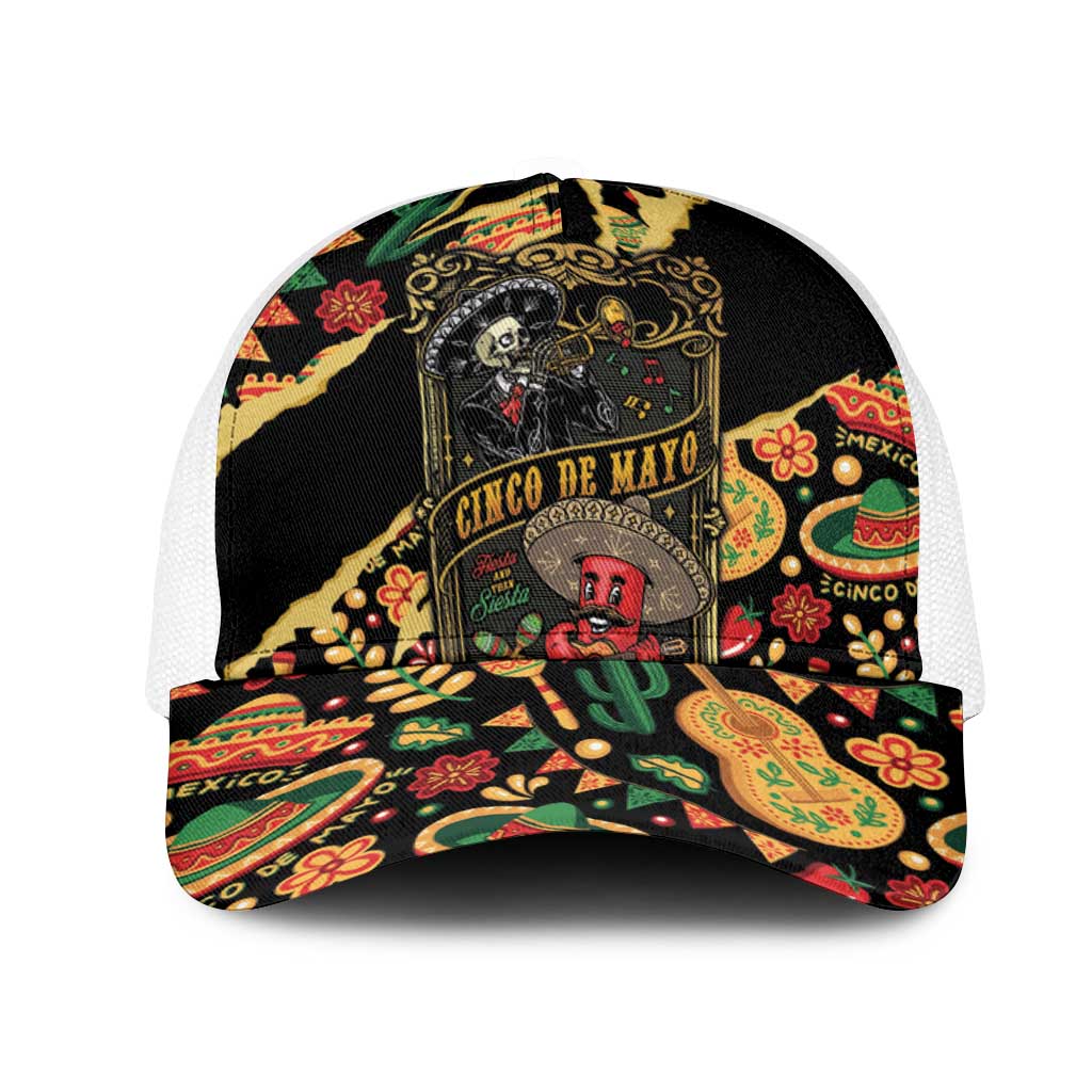 Mexico Cinco de Mayo Mesh Trucker Cap Fiesta and then Siesta