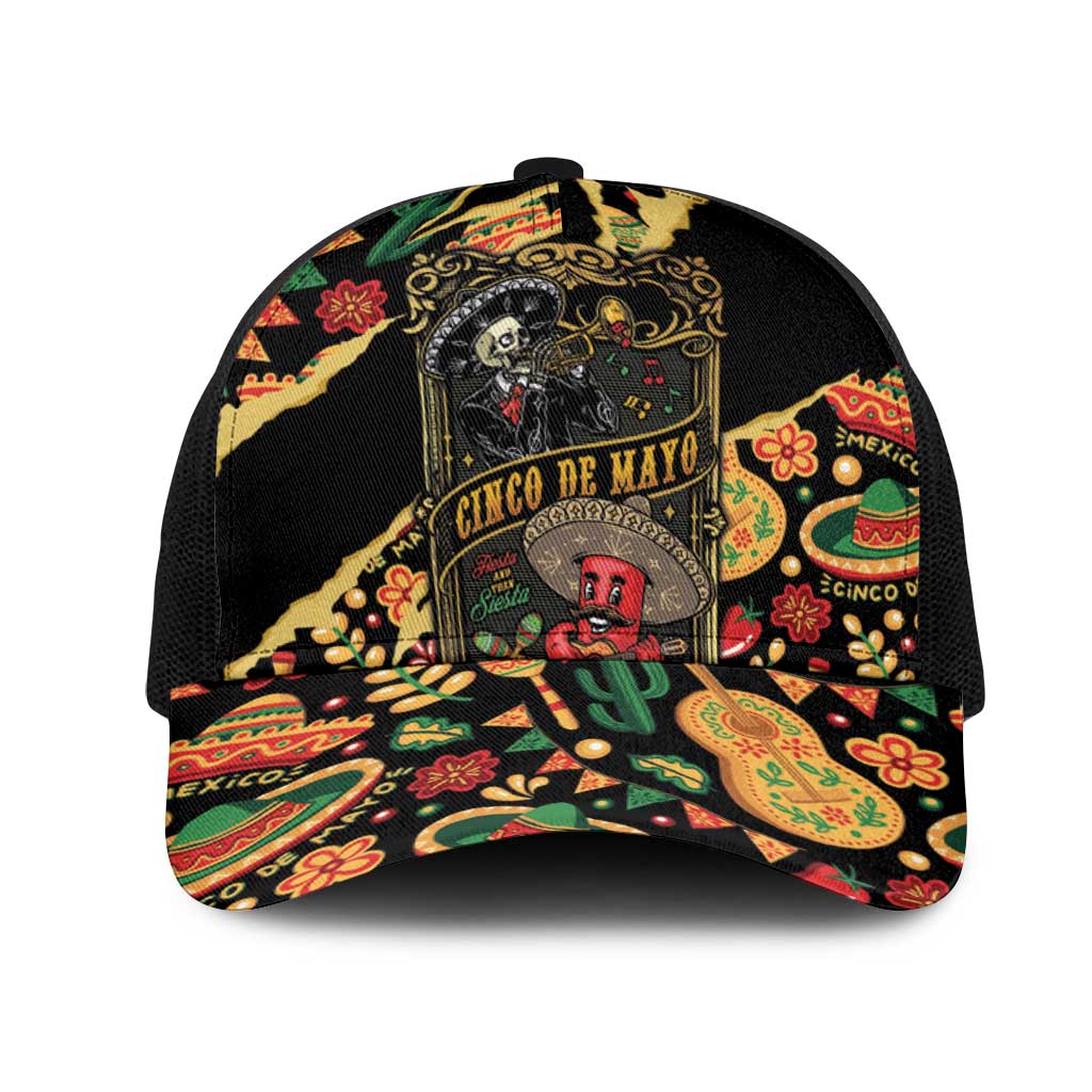 Mexico Cinco de Mayo Mesh Trucker Cap Fiesta and then Siesta