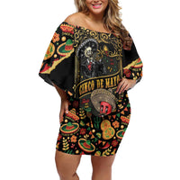 Mexico Cinco de Mayo Off Shoulder Short Dress Fiesta and then Siesta