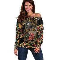 Mexico Cinco de Mayo Off Shoulder Sweater Fiesta and then Siesta