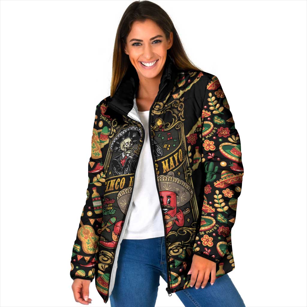 Mexico Cinco de Mayo Padded Jacket Fiesta and then Siesta