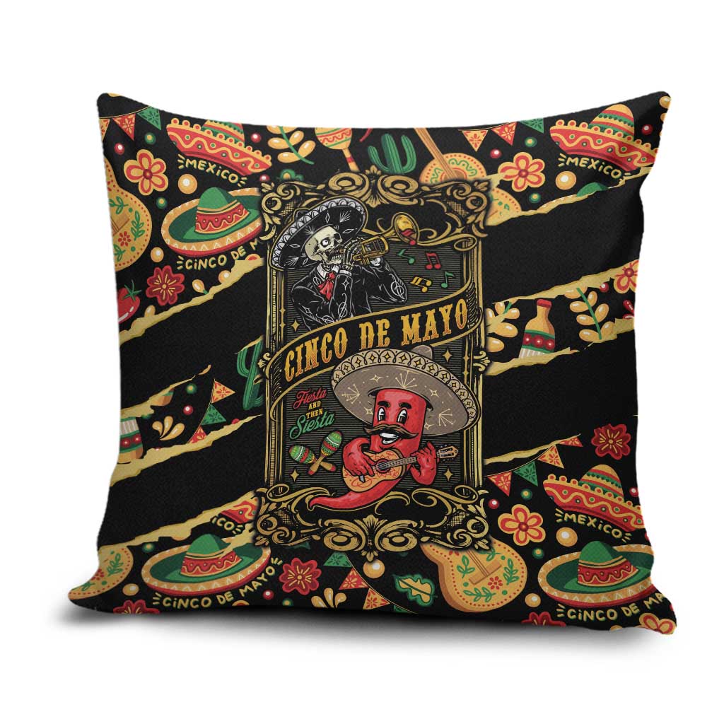 Mexico Cinco de Mayo Pillow Cover Fiesta and then Siesta