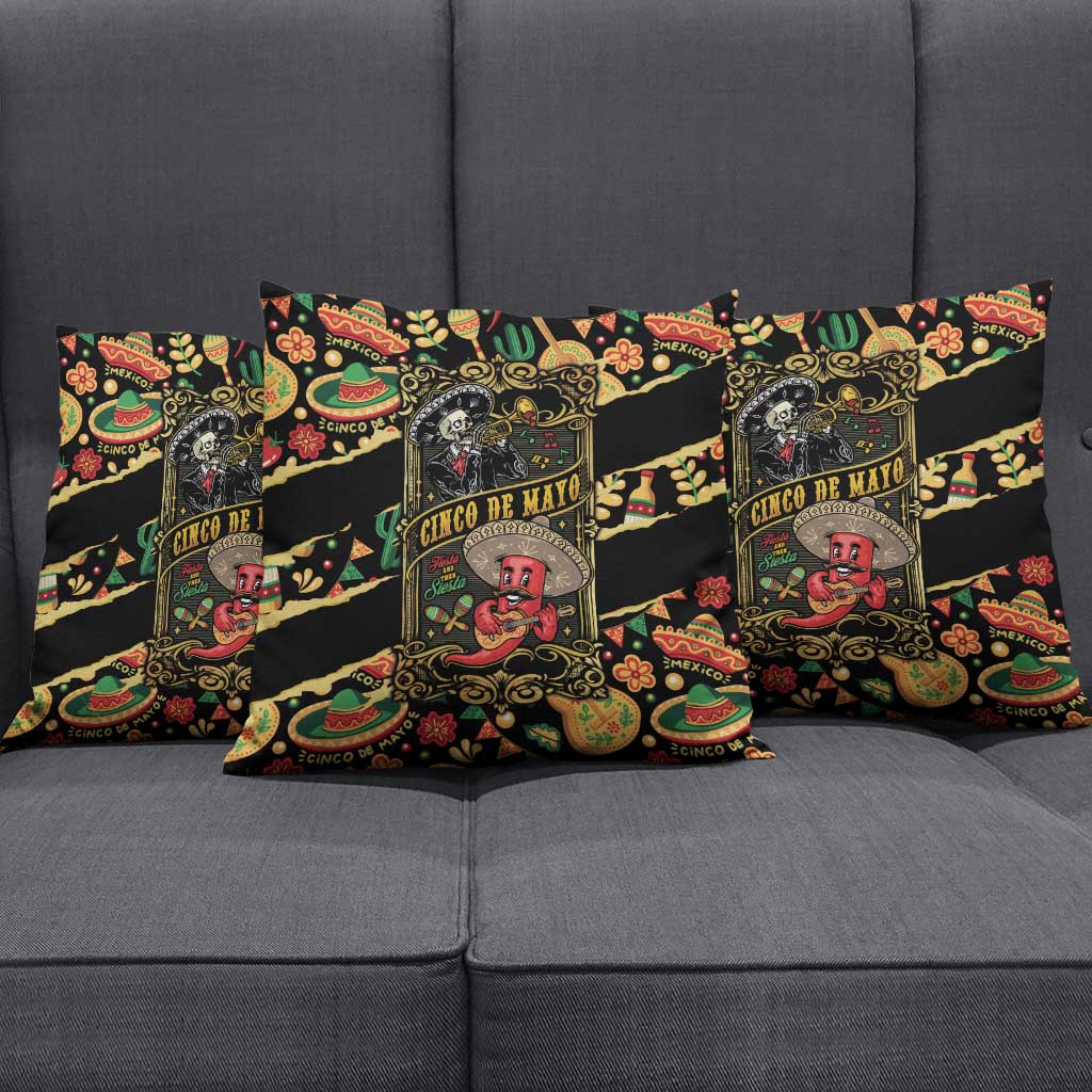 Mexico Cinco de Mayo Pillow Cover Fiesta and then Siesta