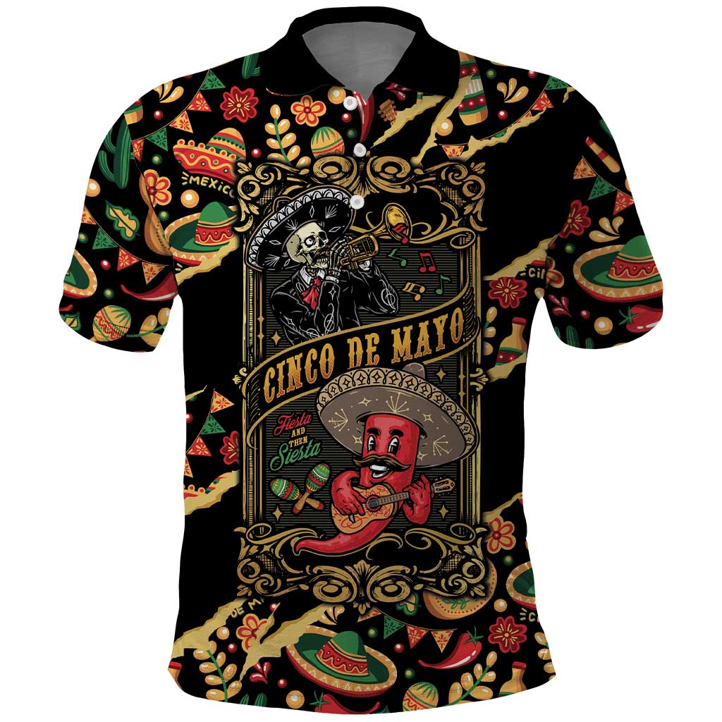 Mexico Cinco de Mayo Polo Shirt Fiesta and then Siesta
