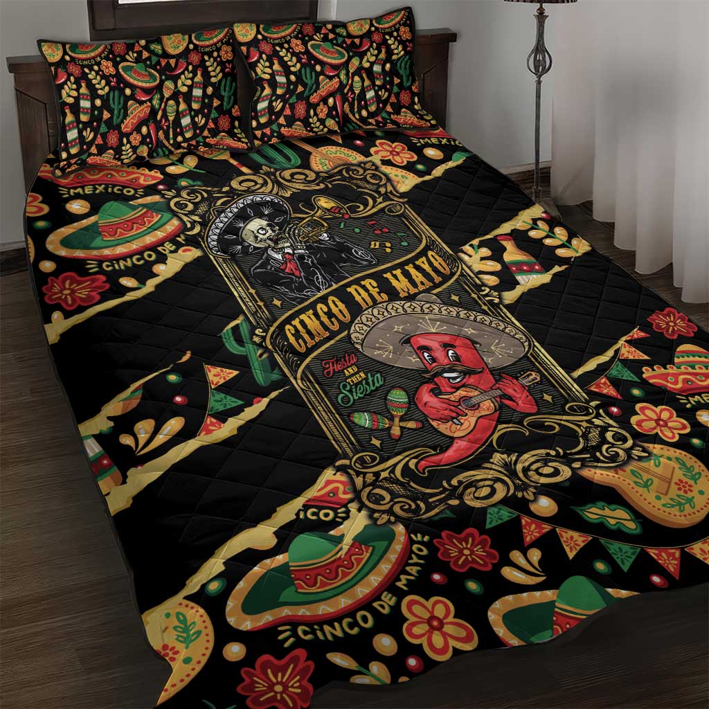 Mexico Cinco de Mayo Quilt Bed Set Fiesta and then Siesta