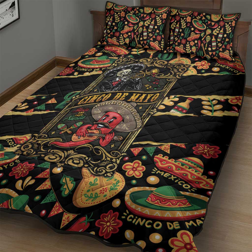 Mexico Cinco de Mayo Quilt Bed Set Fiesta and then Siesta