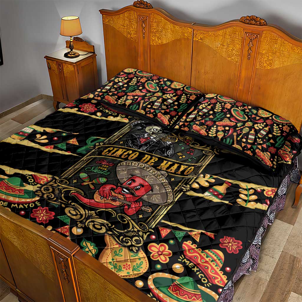 Mexico Cinco de Mayo Quilt Bed Set Fiesta and then Siesta