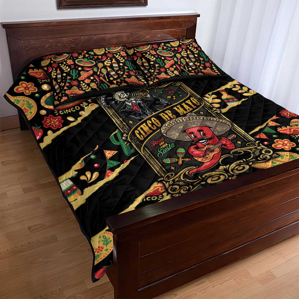Mexico Cinco de Mayo Quilt Bed Set Fiesta and then Siesta