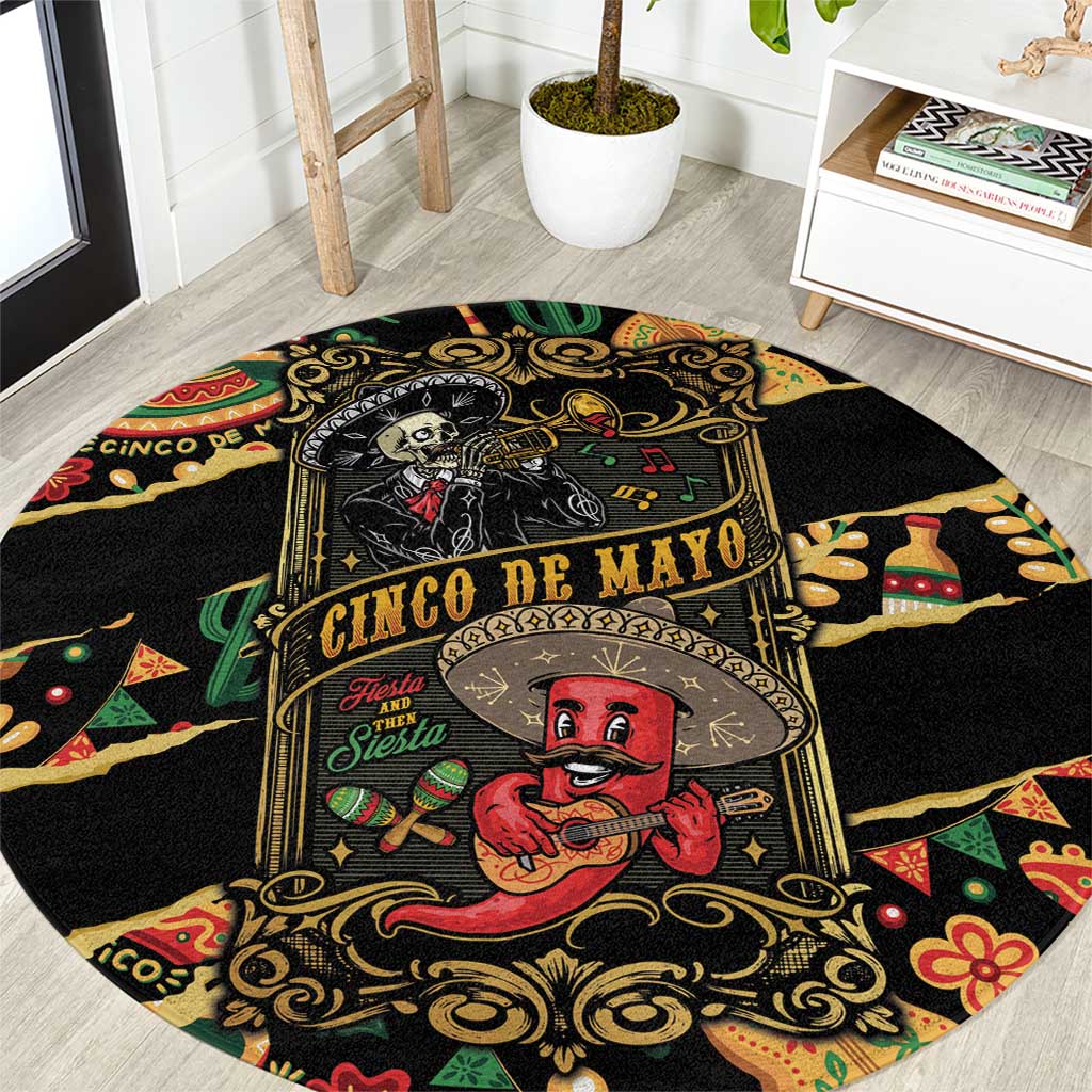 Mexico Cinco de Mayo Round Carpet Fiesta and then Siesta