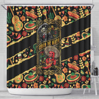 Mexico Cinco de Mayo Shower Curtain Fiesta and then Siesta