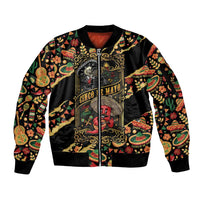 Mexico Cinco de Mayo Sleeve Zip Bomber Jacket Fiesta and then Siesta