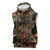 Mexico Cinco de Mayo Sleeveless Zip Hoodie Fiesta and then Siesta