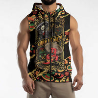 Mexico Cinco de Mayo Sleeveless Zip Hoodie Fiesta and then Siesta