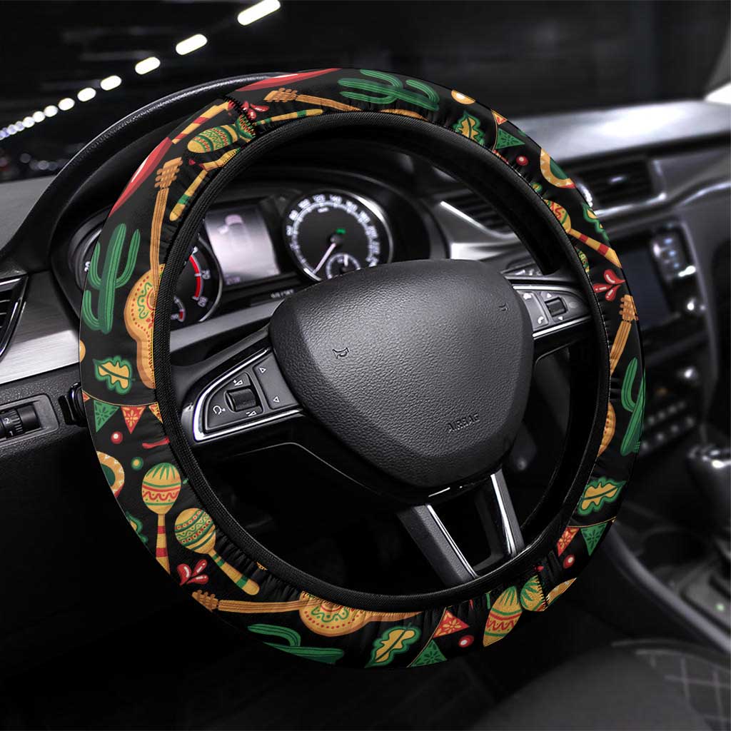 Mexico Cinco de Mayo Steering Wheel Cover Fiesta and then Siesta