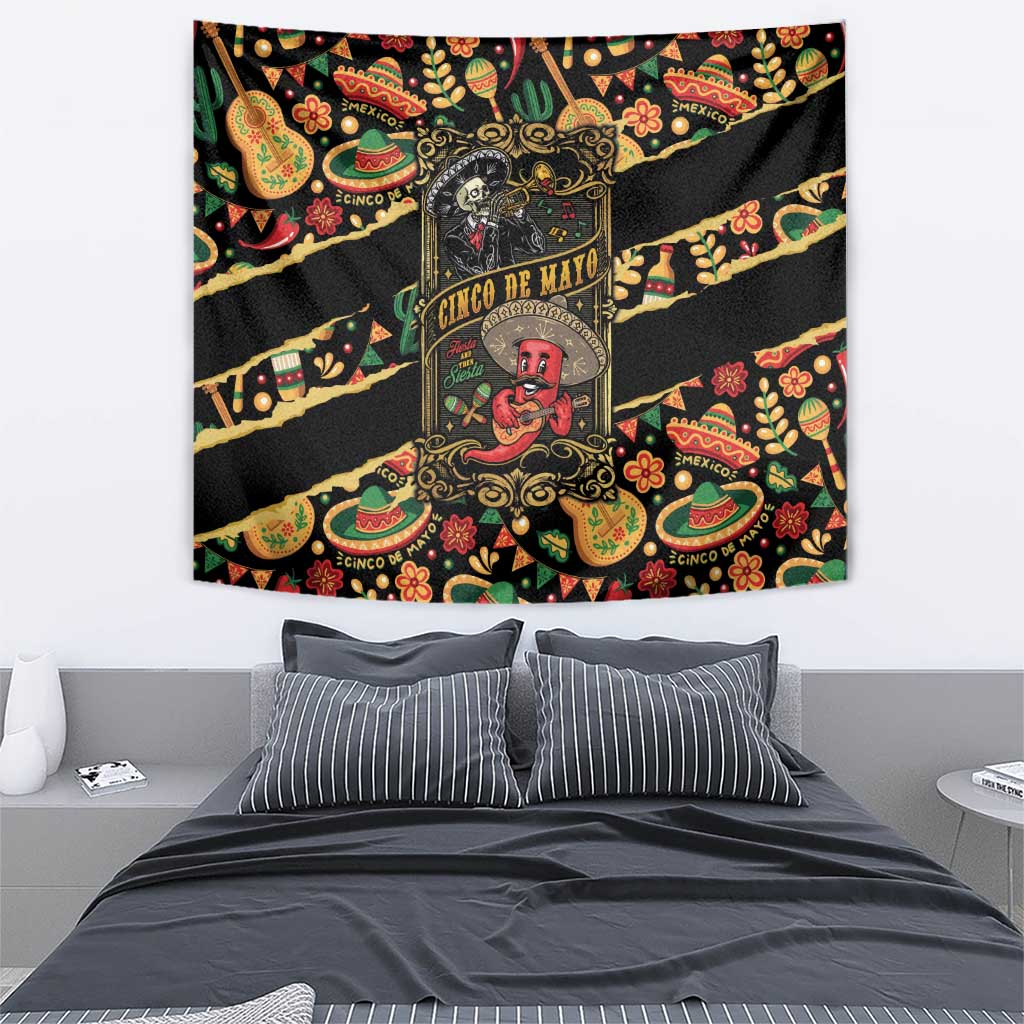 Mexico Cinco de Mayo Tapestry Fiesta and then Siesta