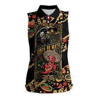 Mexico Cinco de Mayo Women Sleeveless Polo Shirt Fiesta and then Siesta