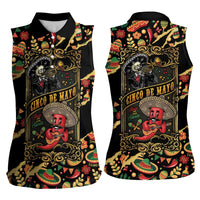 Mexico Cinco de Mayo Women Sleeveless Polo Shirt Fiesta and then Siesta