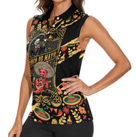 Mexico Cinco de Mayo Women Sleeveless Polo Shirt Fiesta and then Siesta