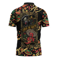 Mexico Cinco de Mayo Zipper Polo Shirt Fiesta and then Siesta