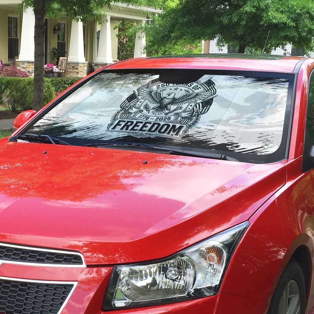 American 1776-2026 Auto Sun Shade USA 250th Anniversary