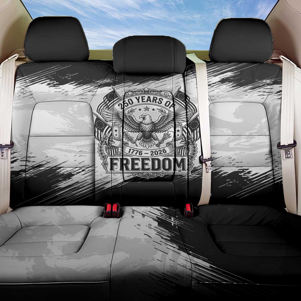 American 1776-2026 Back Car Seat Cover USA 250th Anniversary