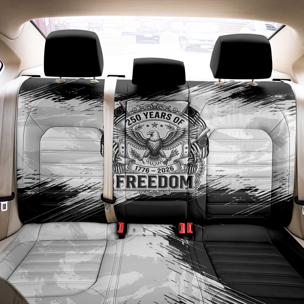 American 1776-2026 Back Car Seat Cover USA 250th Anniversary