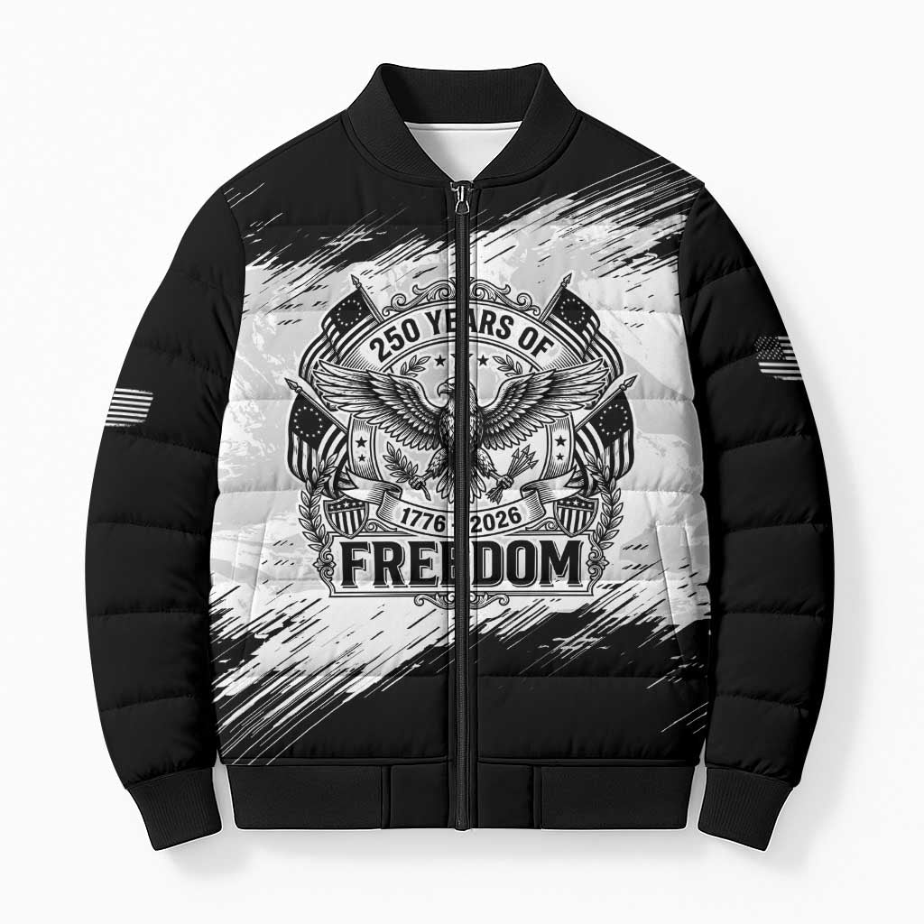 American 1776-2026 Bomber Puffer Jacket USA 250th Anniversary