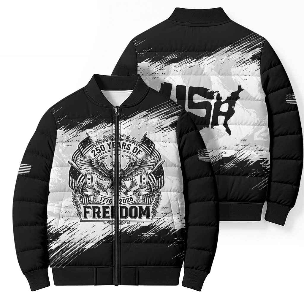 American 1776-2026 Bomber Puffer Jacket USA 250th Anniversary