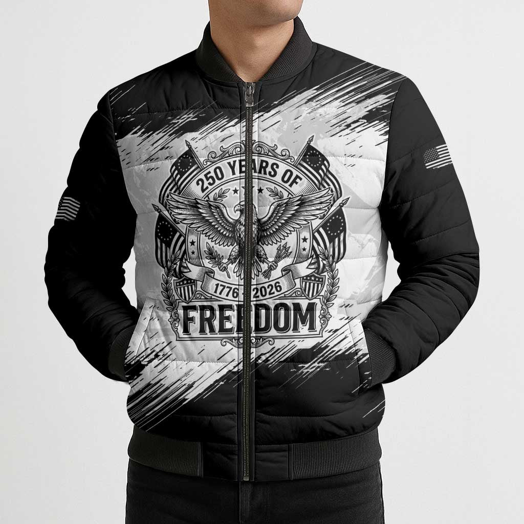American 1776-2026 Bomber Puffer Jacket USA 250th Anniversary