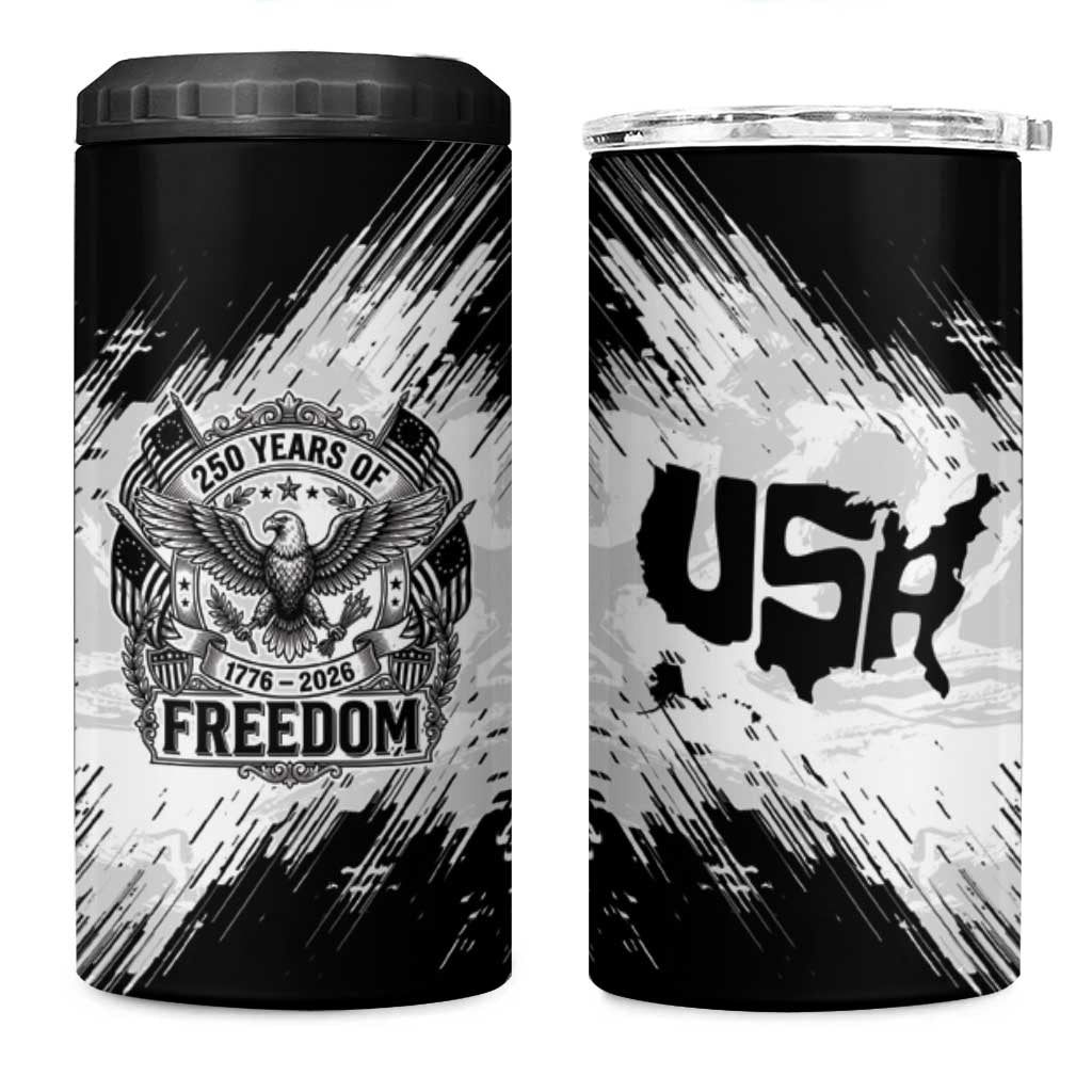 American 1776-2026 4 in 1 Can Cooler Tumbler USA 250th Anniversary