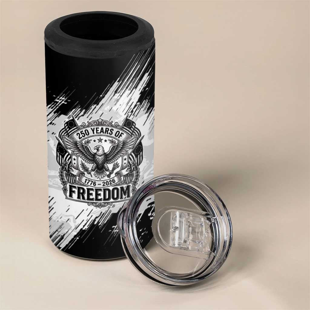 American 1776-2026 4 in 1 Can Cooler Tumbler USA 250th Anniversary