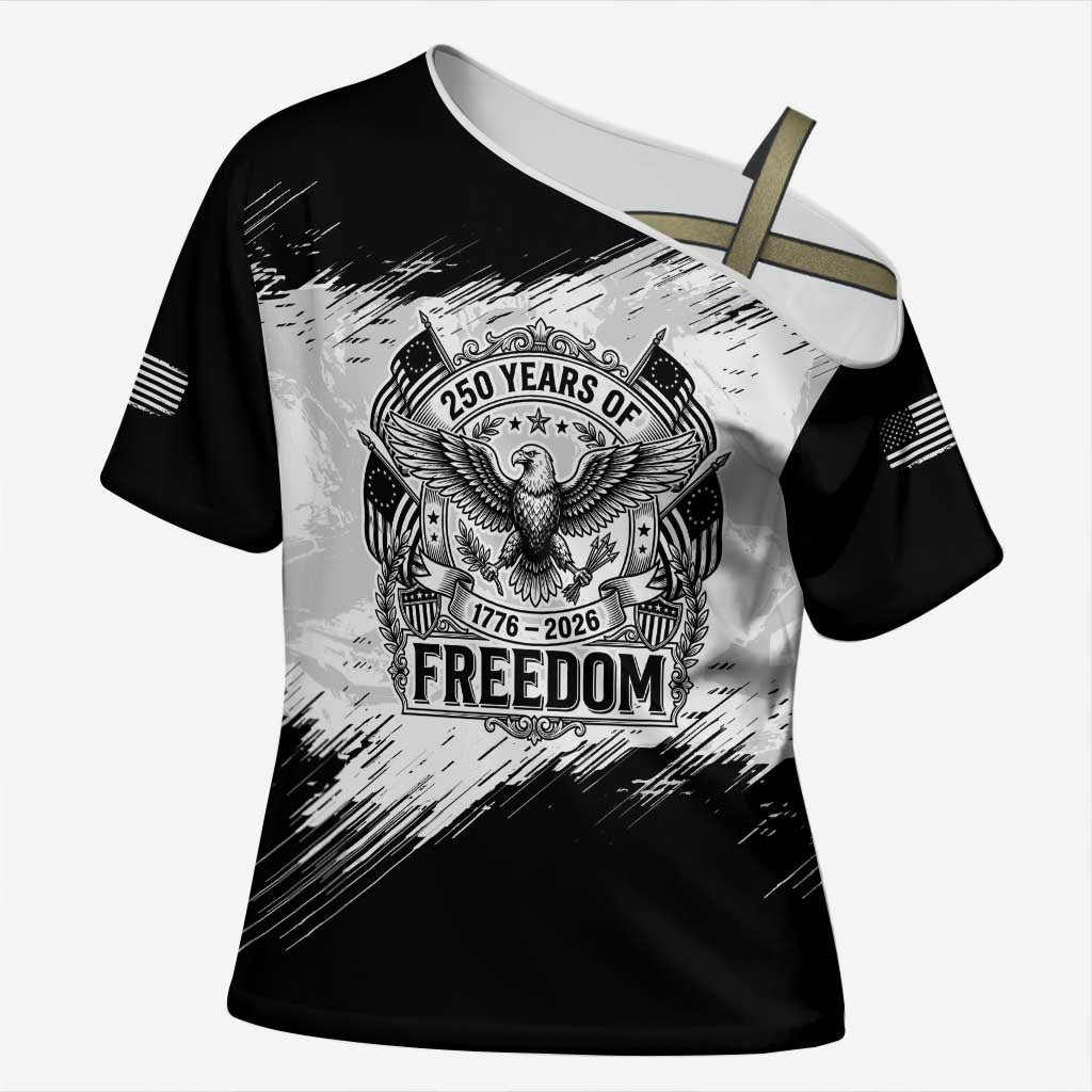 American 1776-2026 Cross Shoulder Shirt USA 250th Anniversary