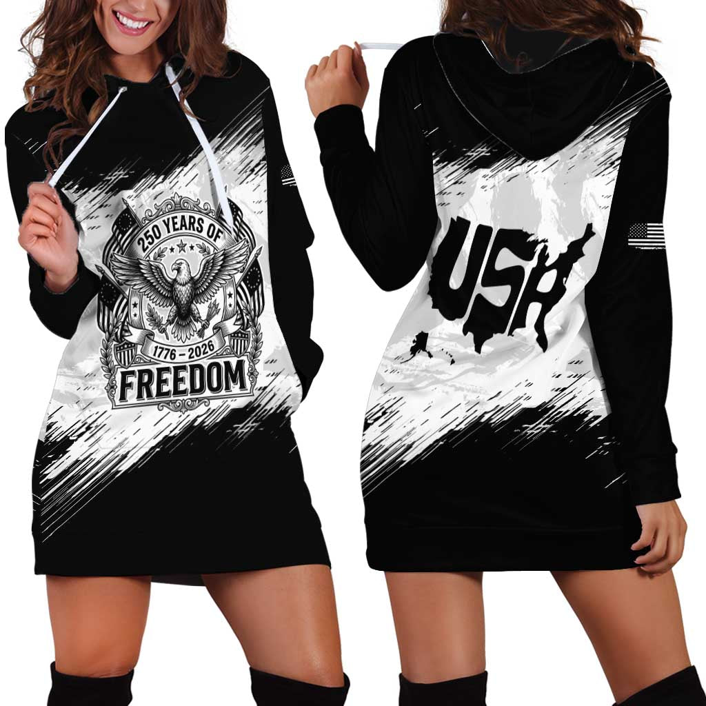 American 1776-2026 Hoodie Dress USA 250th Anniversary