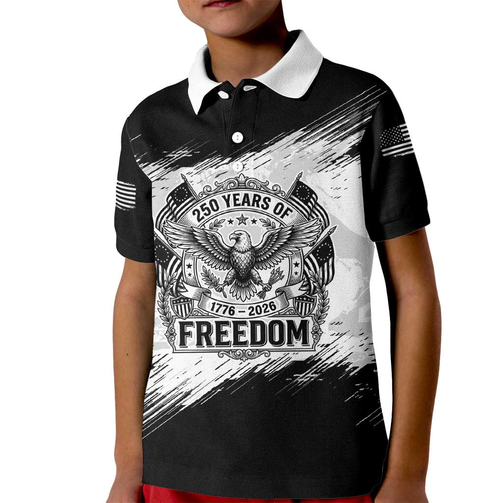 American 1776-2026 Kid Polo Shirt USA 250th Anniversary