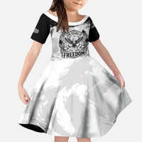 American 1776-2026 Kid Short Sleeve Dress USA 250th Anniversary