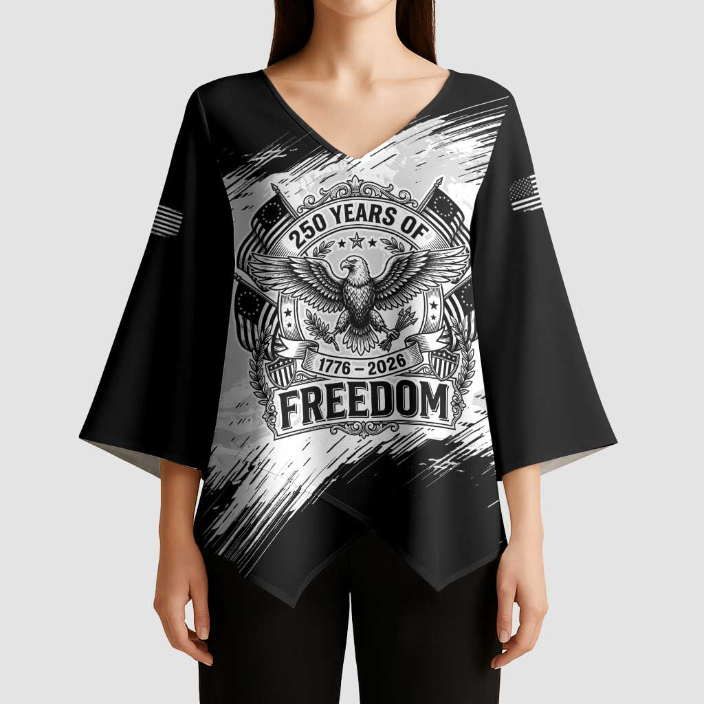 American 1776-2026 Kimono Sleeve Blouse USA 250th Anniversary